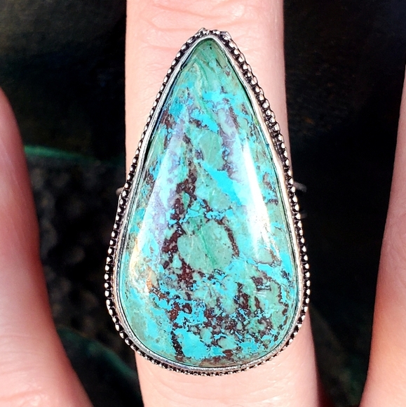 New Azurite 925 Silver Ring. - Picture 10 of 16